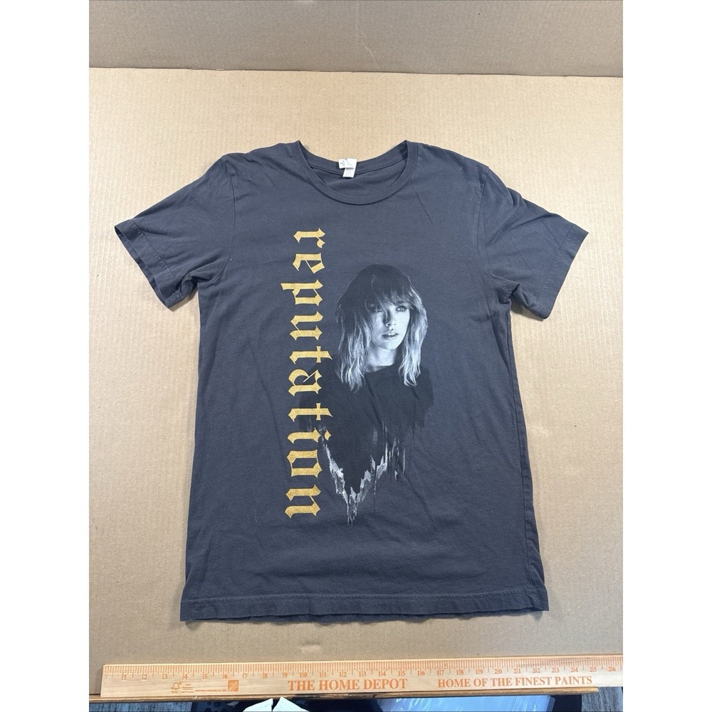 Taylor Swift Reputation Tour Graphic Tee Black Bella Canvas Size Medium